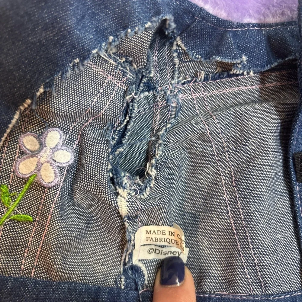 Disney Denim Jacket with Purple Floral Design for 18” doll